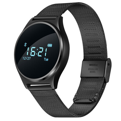 

Наручные часы с кровяным давлением Bluetooth Smart Bracelet Heart Rate Monitor Wristband Fitness Sleep Tracker для Andriod iOS Watch