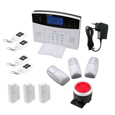 

Wireless LCD GSM Alarm Keypad Security Alarm System with Motion Sensors Pir