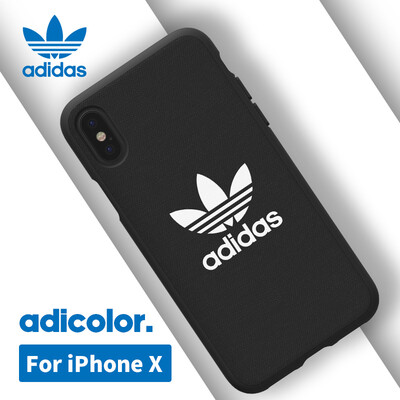 

Adidas iPhone X Mobile Shell Новая яркая молодежь Apple X Men Silicone All-inclusive Простая нескользящая крышка для защиты от падения