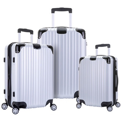 

BOYI Trolley Case Caster Wheels Men&women Scalable Travel Case 20 Inch 25 Inch 29 Inch Family Set BY-08005 Black