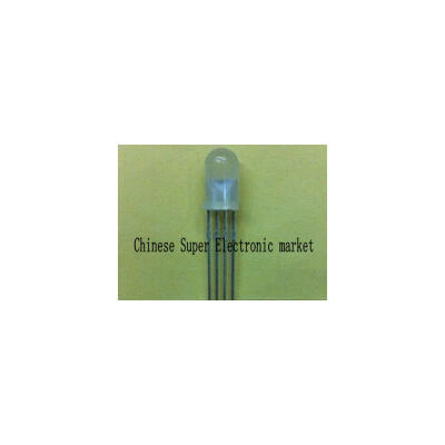 

100PCS 5mm RGB LED Common anode Tri-Color Emitting Diodes f5 Diffused