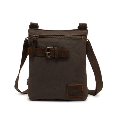 

2016 new men's canvas messenger satchel bag high quality shoulder messenger bag small men bag