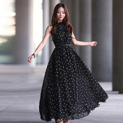 

Lovaru ™ print fit and flare women dress sleeveless tank o-neck half for casual 2015 popular new arrival