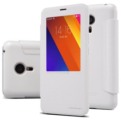 

MOONCASE Window View Design Side Flip Premium PU Leather Case Cover for MEIZU MX5