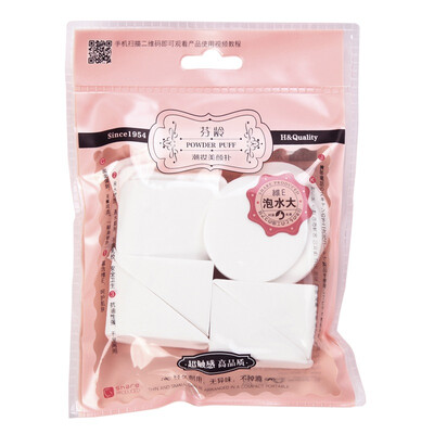 

Jingdong supermarket] Fen ling makeup lotion F3552 make-up puff (dry and wet with no latex three shapes 12 pieces) color random