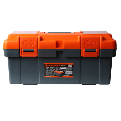 

Steel Shield SHEFFIELD S024005 Reinforced Industrial PP Plastic Toolbox Multi-function Storage Service Kit 17 &quotRugged