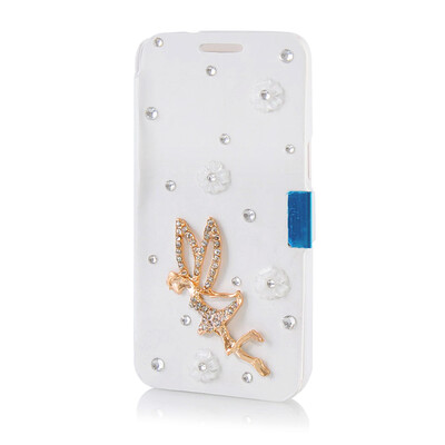 

MOONCASE Luxury Flower Crystal Leather Side Flip Wallet Pouch ЧЕХОЛ ДЛЯ Samsung Galaxy Express 2 G3815