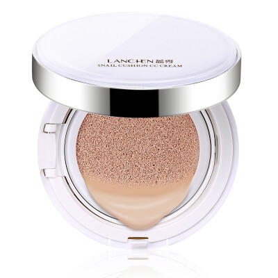 

Blue saucer (lanchen) clear snail cushion CC cream 13g +13 g natural color makeup moisturizing concealer natural control oil