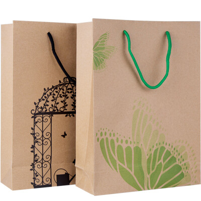 

Wide (GuangBo) 2 loaded large kraft paper gift bag gift bag paper bag QT5893