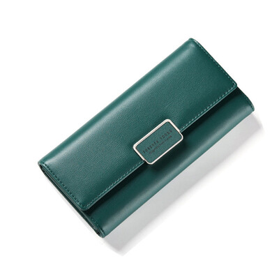 

Твердые элегантные женские кошельки Длинный кошелек Ladies Pu Leather Многофункциональный держатель для карт памяти