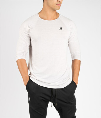 

Muscle Dr brothers men spring&autumn round neck pullover fashion new Slim cotton leisure long sleeve solid color