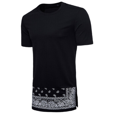 

Mens Hip Hop Short Sleeve T Shirt Printed Street Style T Shirt Tops