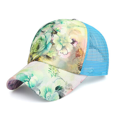 

Guttavalli Fashion Vintage Flowers Lace Baseball Caps Mesh Women Sunhats Lace Floral Popular Sunscreen Men Outdoors Adjustable Hat