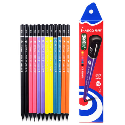 

Marco 9008-12CB-HB Writing pencil black wood colorful triangular pencil (HB) 12 boxed