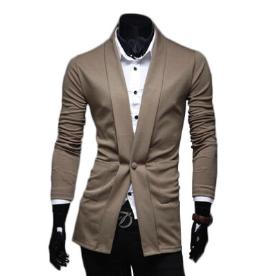 

Zogaa Mens Cardigan One Button Lapel