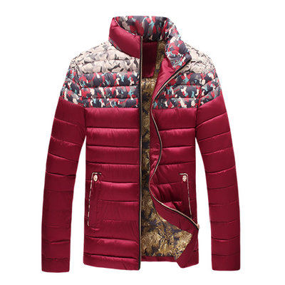 

Winter New Slim Down Padded Cotton Collar Coat Men's Large Size M-5XL Short Paragraph Winter Jacket