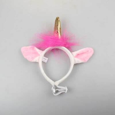 

Pet Costume Adjustable Soft Plush White Unicorn Hat For Dog And Cat