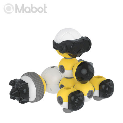 

Bell Mabot Intelligent Programming Robot Wireless Bluetooth APP Control Child Early Learning Puzzle Stitching Toys Parent-child interaction Compatible Lego Deluxe Edition