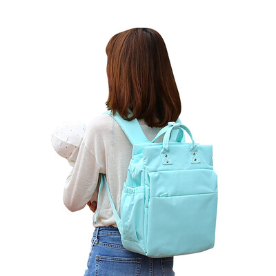 

Xiao Yang YANG Mummy bag multi-function large capacity mother bag shoulder bag out back milk bag multi-pocket fashion bag Y5035 gouache green