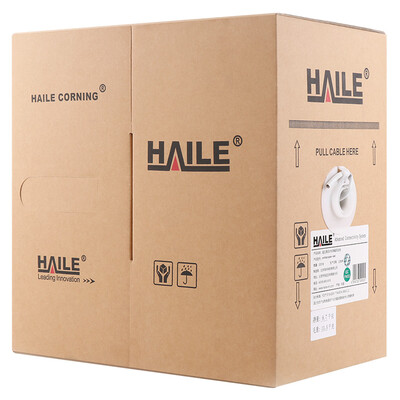 

Haile Haile original super five network cable commercial version 048 core CAT5E unshielded cable HT6104-W copper wire white