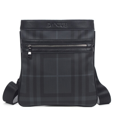 

DANJUE Men Messenger Bag High Quality PU Man Bag Trendy Business Bags Vertical Printing Men Shoulder Bag Thin Leisure Style