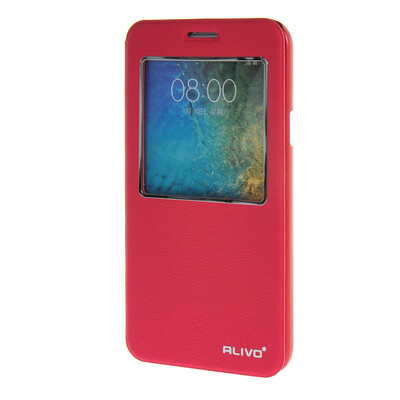 

MOONCASE Samsung Galaxy E7 E700 чехол Slim Window View Design Flip Leather Bracket Back чехол Cover Hotpink