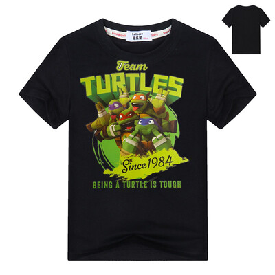 

Ninja Turtles Boys T-Shirts Tee 2018 Summer Short Sleeve Funny t Shirts Kids Cartoon Print Tops Девушки Аниме TShirts 3-13y