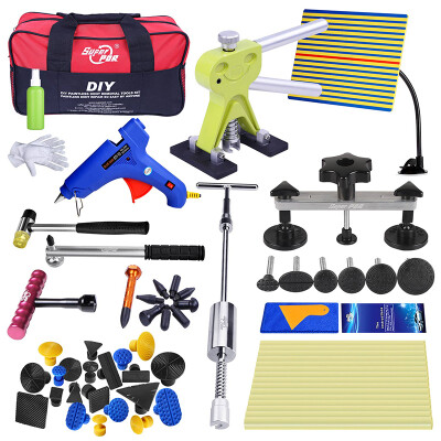 

Professional Dent Repair Removal Tool Kit For Car Super PDR Tools Set Dent Repair Auto Pulling Bridge Glue Gun Rubber Hammer Bag