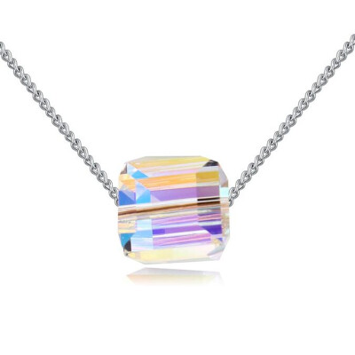 

Geometric Square Pendant Necklaces Crystal from Austrian Stylish Women Female Ladies Fashion Jewelry 23072