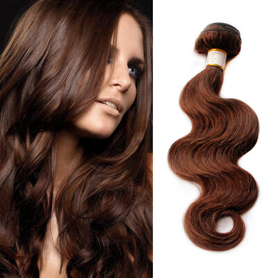 

Nami Hair 4 Bundles # 4 Цвет светло-коричневого бразильского тела Wave100% Наращивание человеческих волос12 "-26" No Shedding No Tangle Free Shipping
