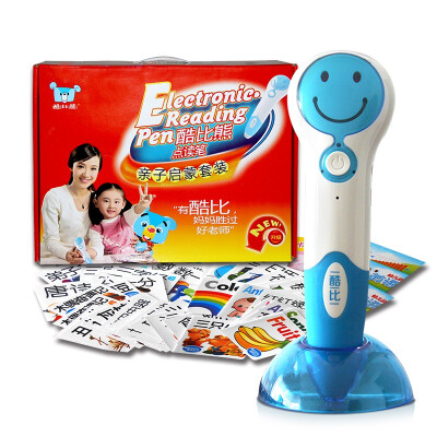 

cool than bear point reading pen 60 audio book child enlightenment kit baby puzzle toys early education story machine learning point reading machine (3 flip chart 2 card