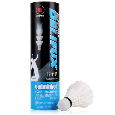 

Effective deli popular F2201 training badminton selected feathers 6 loaded