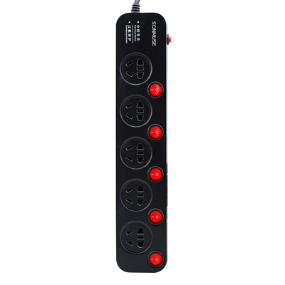 

Sound Muse SONMUSE GM-OVI5N guardian master socket plug row wiring board row plug anti-overload five sub-control 25 meters