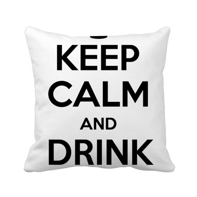 

Quote Keep Calm And Drink Beer Square Throw Pillow Insert Cushion Cover Home Sofa Decor Gift