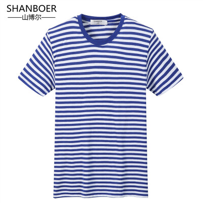 

Striped Mens T-shirt Short Sleeve 2018 Summer Hi-street Oversized Hip Hop Tshirt Cotton Tee Shirts Plus Size 2 Colors