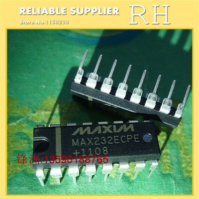

50PCS/LOT MAX232ECPE MAX232E DIP16 Dual RS-232 Transceivers
