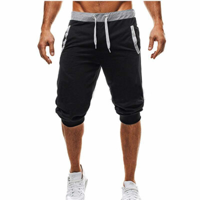 

Summer 2018 mens fashion sports shorts five pants Slim fitness outdoor jogging shorts