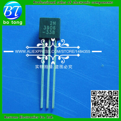 

100pcs/lot New original 50 PAIR 2N3904 2N3906 TO-92(50 2N3904+50 2N3906) NPN PNP transistors