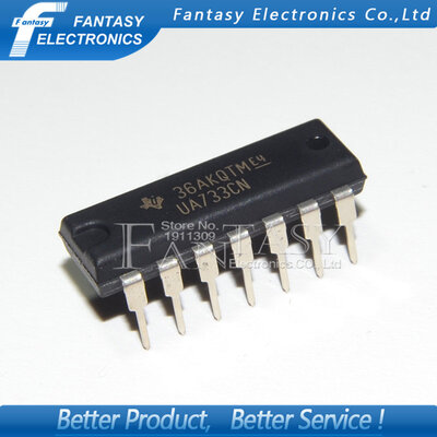 

10PCS UA733CN DIP14 UA733 DIP new and original IC free shipping