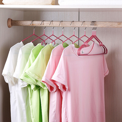 

ETCONY hanger double color stainless steel drying rack 30 only wet&dry clothes hanging adult children non-slip groove clothes support YTL-678