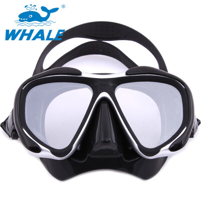 

Whale Brand Professional Зеркальная акваланговая маска для подводного плавания с закаленным зеркальным стеклом для стекла 5-цветно