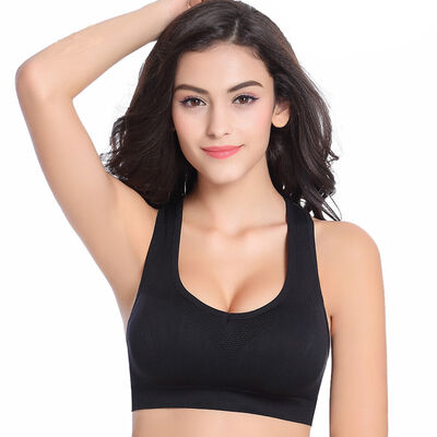 

Snow flying sports bra vest style fitness running without steel ring bra gathered bra X7804 orange red XL