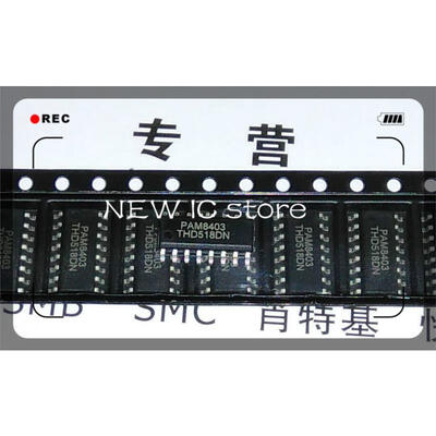 

Free Shipping 1000PCS New 3W*2 PAM8403 no filter stereo D audio amplifier chip IC chip SOP16