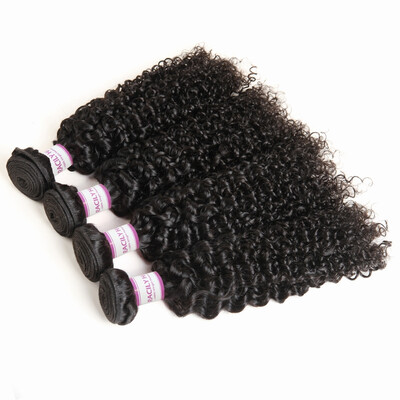 

Racily Hair Brazilian Curly Hair 4 Bundles Natural Black Kinky Curly Hair Human Hair Extensions