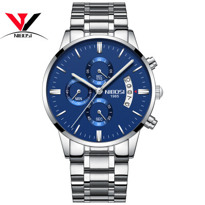 

2018 NIBOSI Gold Quartz Watch Top Brand Luxury Men Watches Fashion Man Wristwatches Stainless Steel Relogio Masculino Saatler