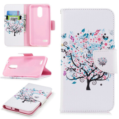 

BEFOSPEY Painting PU LeatherSoft TPU Card Slot Stand Wallet Case For LG K10201853"