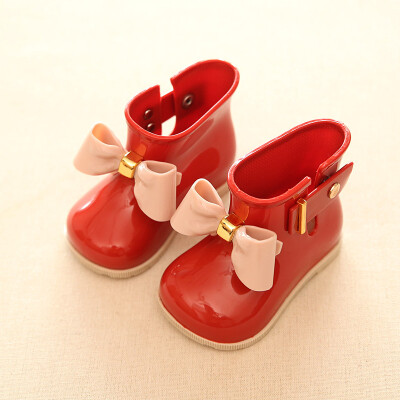 

2018 Children Rainboots Butterfly Shoes Baby Jelly Shoes Unisex Rain Boots Girls Fashion Boot Non-slip Waterproof Boots