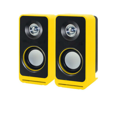 

Stylish Small Laptop Speaker Wired Stereo Audio USB 20 Small Pair Box Laptop MP3 MP4 Cannon Speaker Companion