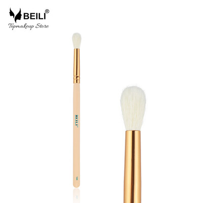 

BEILI 134 Rose Golden Ferrule Natural Goat Hair Large Blending Eye Shadow Crease Single Makeup Brush Pink Handle
