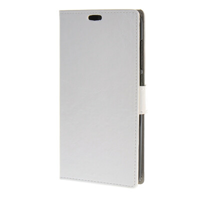 

MOONCASE Case for ZTE Blade S6 Plus S6+ Leather Wallet Flip Pouch Card with Kickstand Case Cover White 01